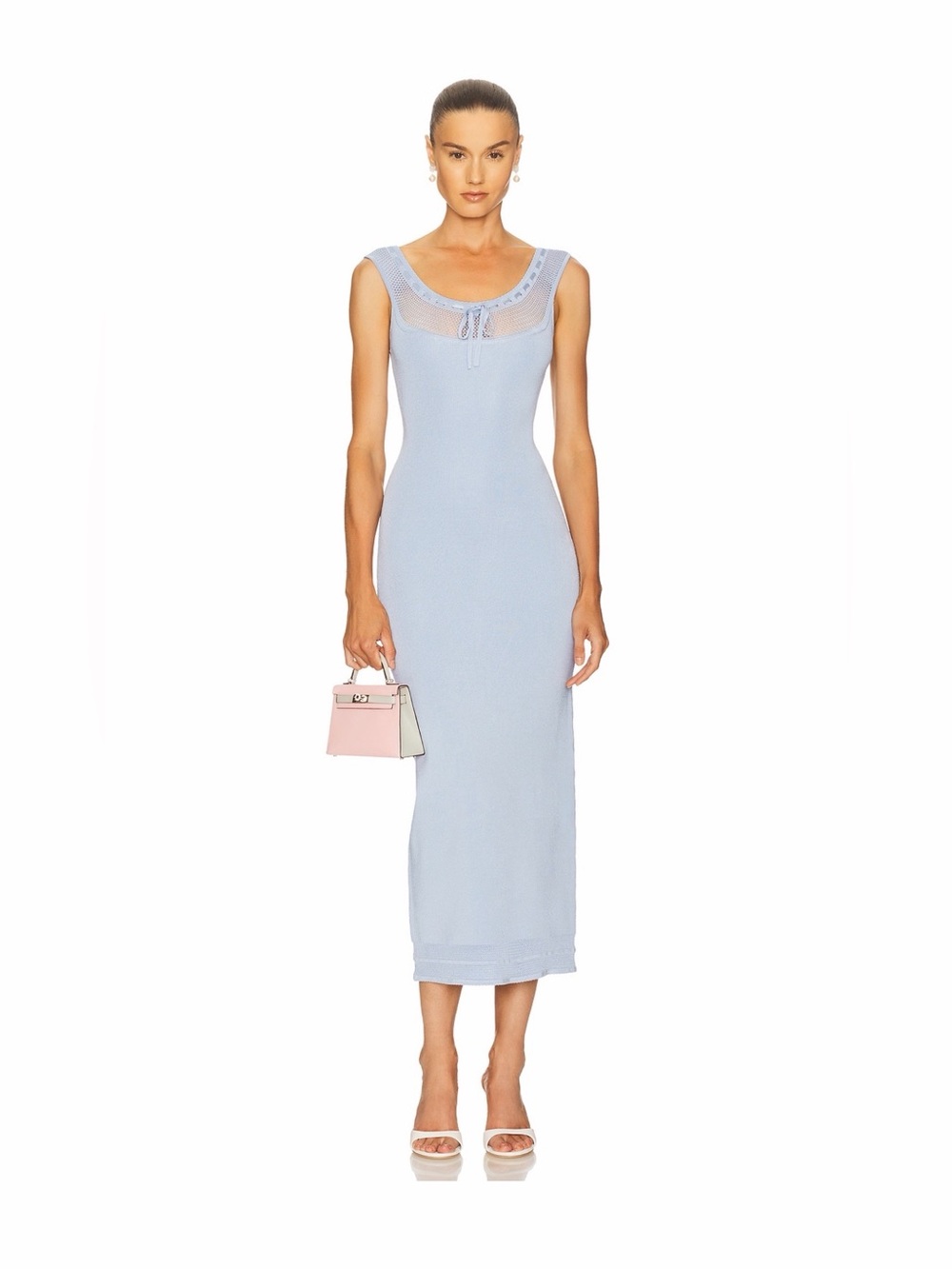 Helsa Brie Midi Dress in Sky Blue